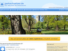 Tablet Screenshot of parkschuetzer.de
