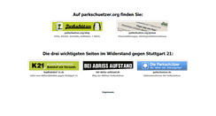 Desktop Screenshot of parkschuetzer.org