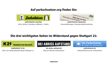 Tablet Screenshot of parkschuetzer.org